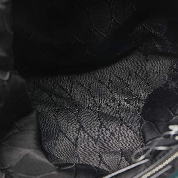 Pre Owned Kenzo Dark Green Leather Eye Shopper Tote