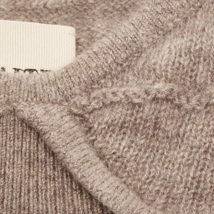Pre Owned Khaite Grey  Eda Knitted Cashmere Bralette Top XS