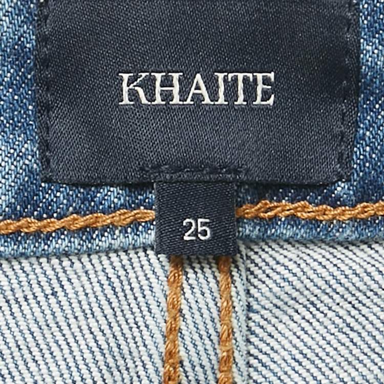 مملوكة مسبقًا Khaite Blue Denim Danielle Jeans S Waist 25"