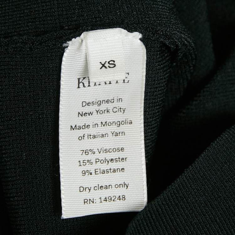 Pre Owned Khaite Black Jersey High Rise Leggings XS