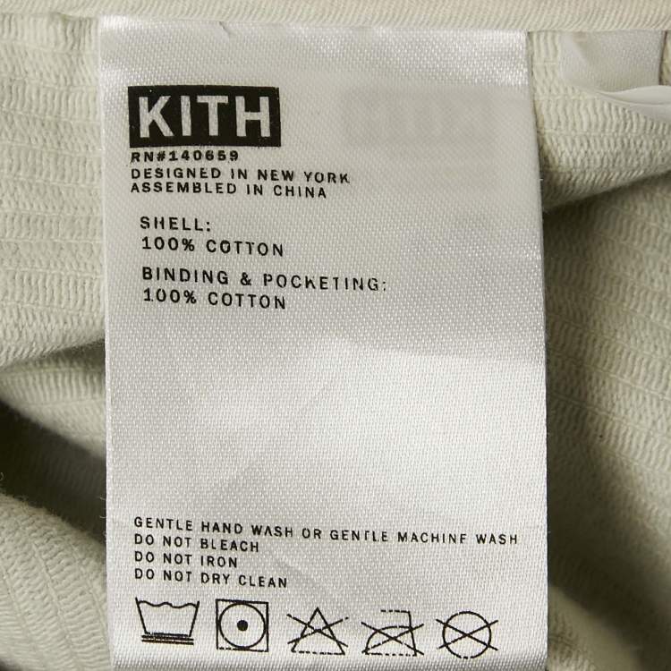 Pre Owned Kith Light Grey Corduroy Zip-Up Ginza Jacket L