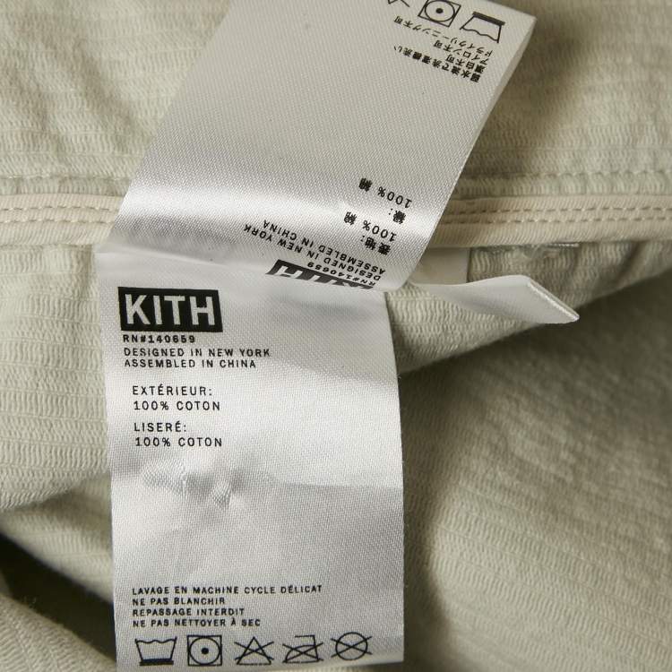 Pre Owned Kith Light Grey Corduroy Zip-Up Ginza Jacket L