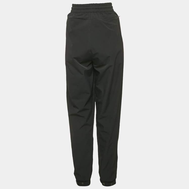 Pre Owned Kith Black Logo Print Nylon Jogger Pants L