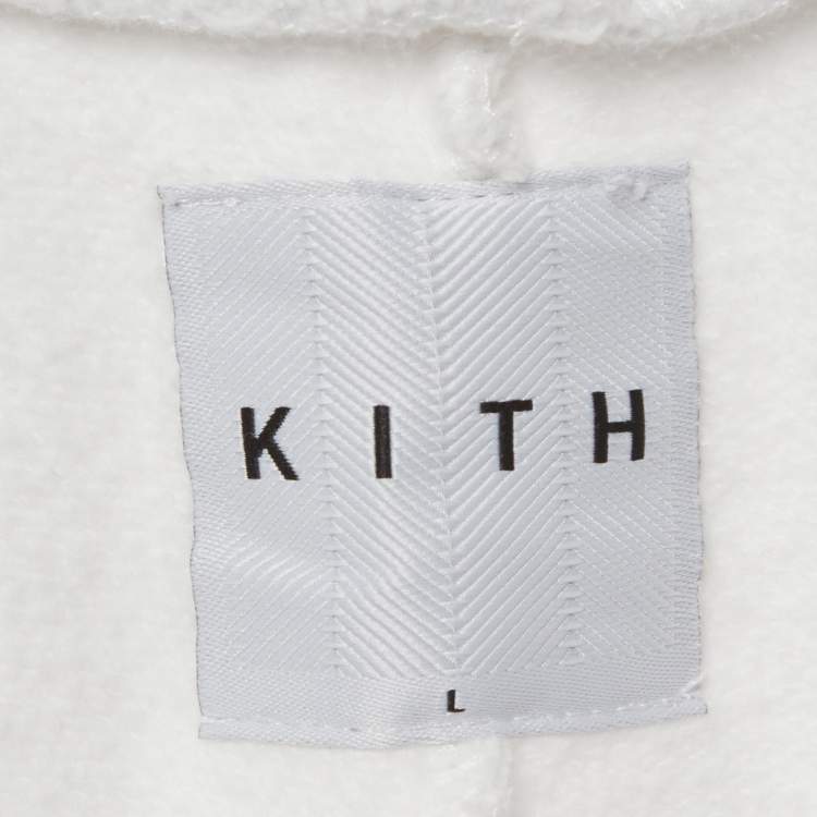 Pre Owned Kith White Fleece Cotton Chelsea Sweatpants L