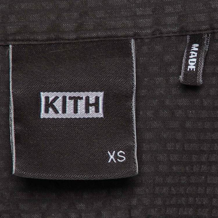 Pre Owned Kith Brown Cotton Seersucker Ora Button Down Shirt XS