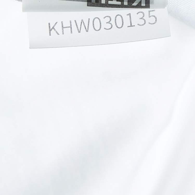 Pre Owned Kith White Printed Cotton Crew Neck T-Shirt XS
