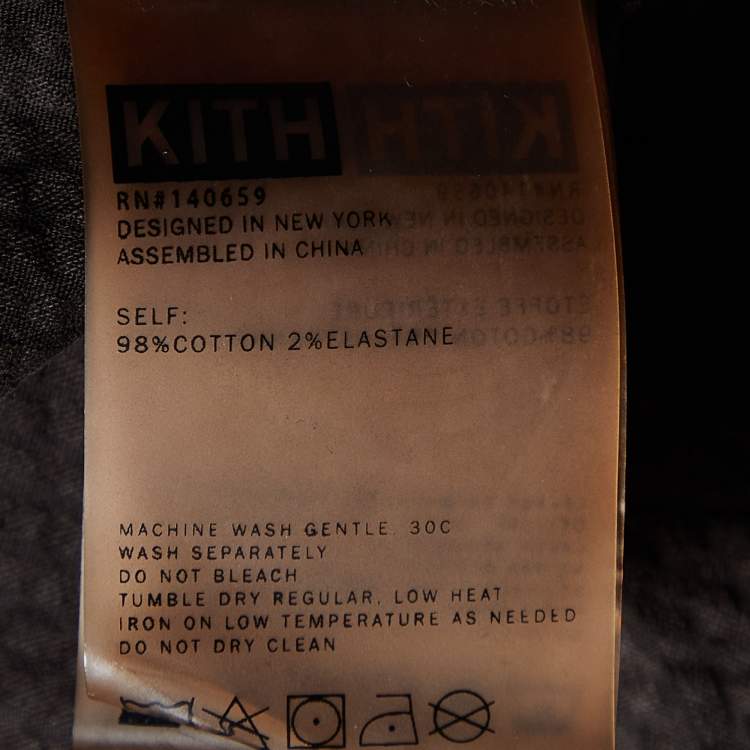 Pre Owned Kith Coffee Brown Seersucker Cotton Shorts S