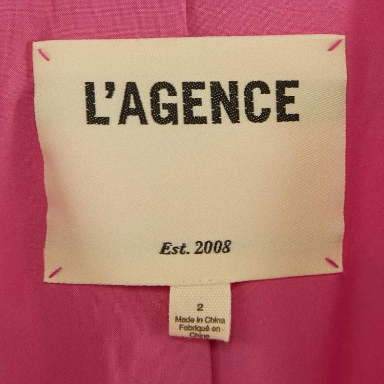 Pre Owned L'agence Print Print Silk Colin Blazer Set XS/S