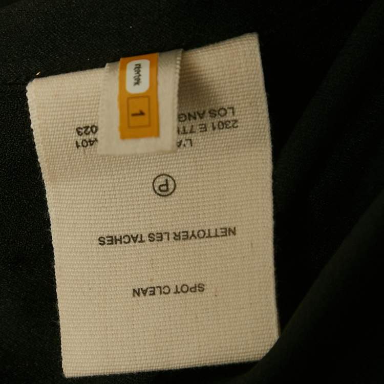 Pre Owned L'agence Black Crepe Embellished Bastia Tank Top XS