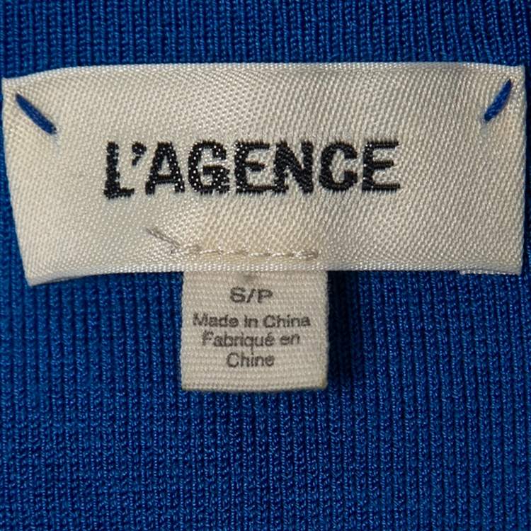 Pre Owned L'agence Blue Knit Sleeveless Mini Dress S