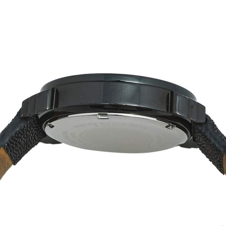 Pre Owned Lancaster Black  PVD Coated Stainless Steel Stingray Leather Pillola REF.0351L Women's Wristwatch 37 mm