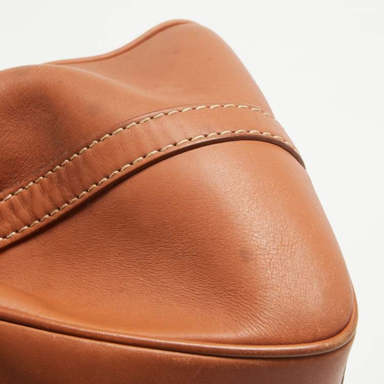 Pre Owned Lancel Brown Leather L'Angèle Top Handle Bag