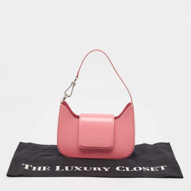 Pre Owned Lancel Pink Leather Sixtine de Lancel Hobo