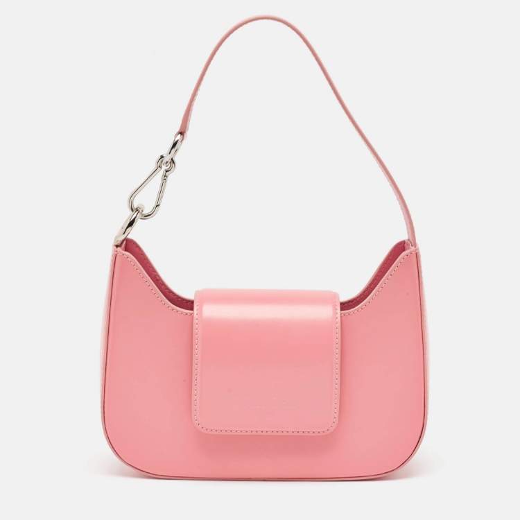 Pre Owned Lancel Pink Leather Sixtine de Lancel Hobo