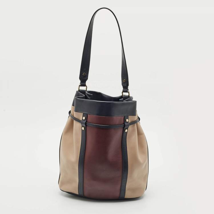 Pre Owned Lancel Multicolor Leather The Bucket Hobo