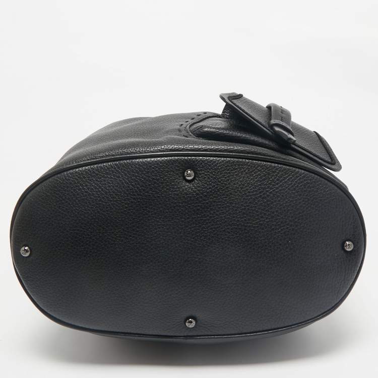 Pre Owned Lancel Black Leather Premiere Flirt Bucket Bag