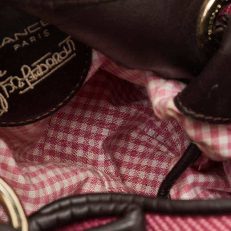 مملوكة مسبقًا Lancel Le Brigitte Bardot Pink/Brown Fabric and Leather Hobo