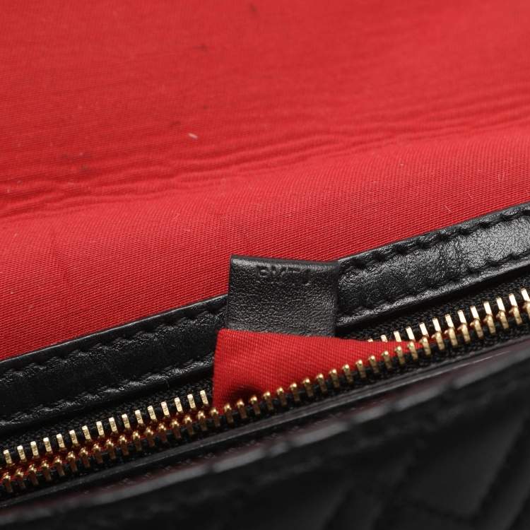 Pre Owned Lancel Black Quilted Leather Chain Shoulder Bag