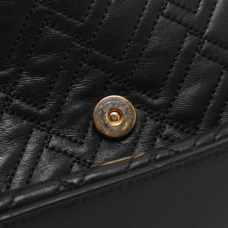 Pre Owned Lancel Black Quilted Leather Chain Shoulder Bag