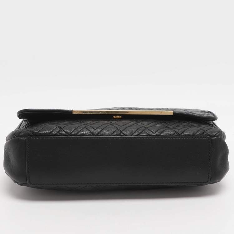 Pre Owned Lancel Black Quilted Leather Chain Shoulder Bag