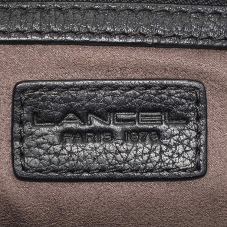 Pre Owned Lancel Black Leather Crossbody Bag