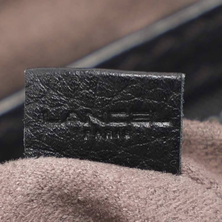 Pre Owned Lancel Black Leather Crossbody Bag