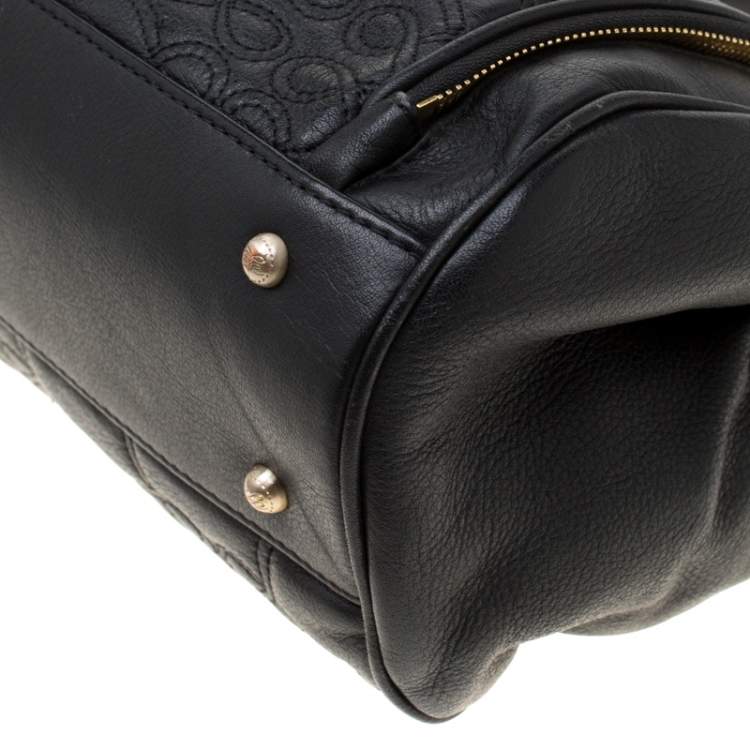 Pre Owned Lancel Black Leather Satchel