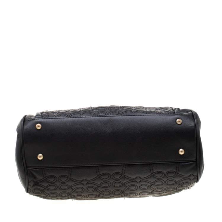 Pre Owned Lancel Black Leather Satchel