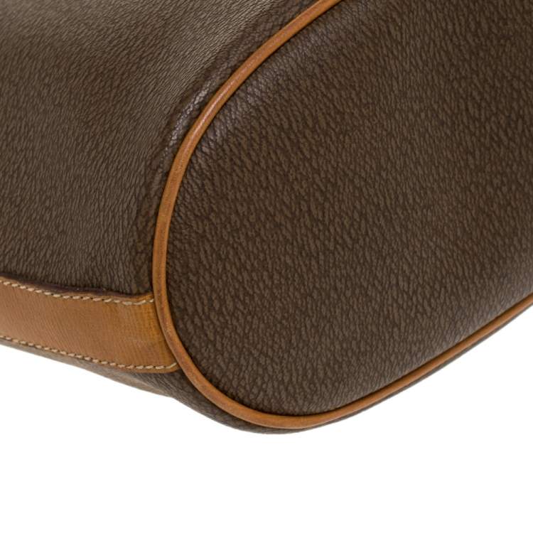 Pre Owned Lancel Brown Leather Bucket Bag