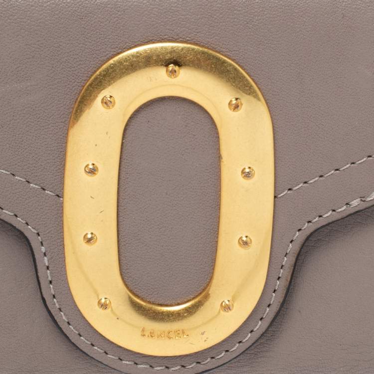 Pre Owned Lancel Beige Leather Continental Wallet