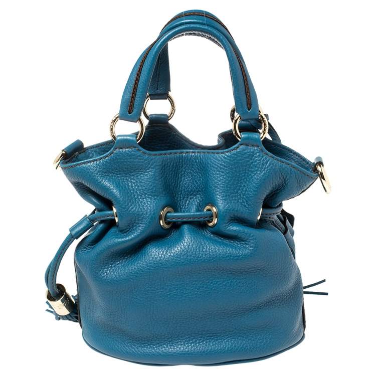 مملوكة مسبقًا Lancel Blue Leather Premier Flirt Bucket Bag