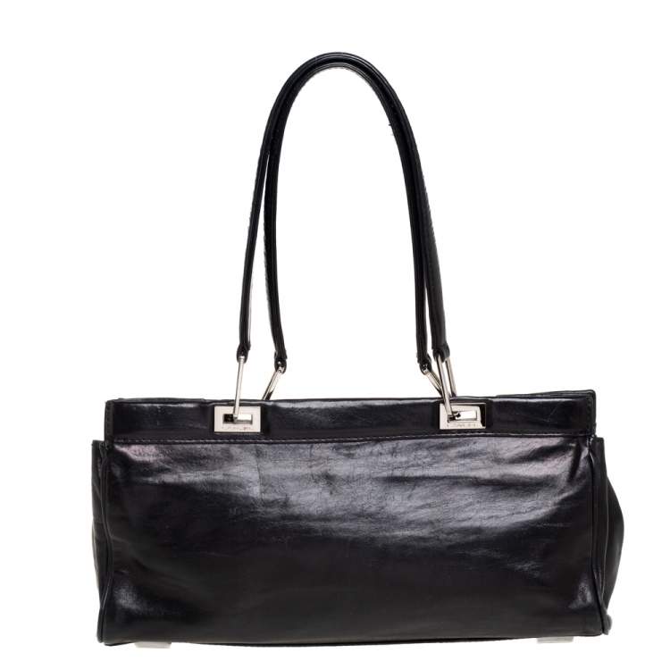 مملوكة مسبقًا Lancel Black Leather Satchel