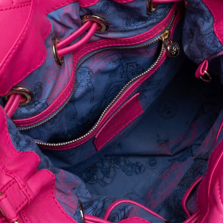 Pre Owned Lancel Pink Quilted Leather Limited Edition Premiere Flirt Bucket Bag