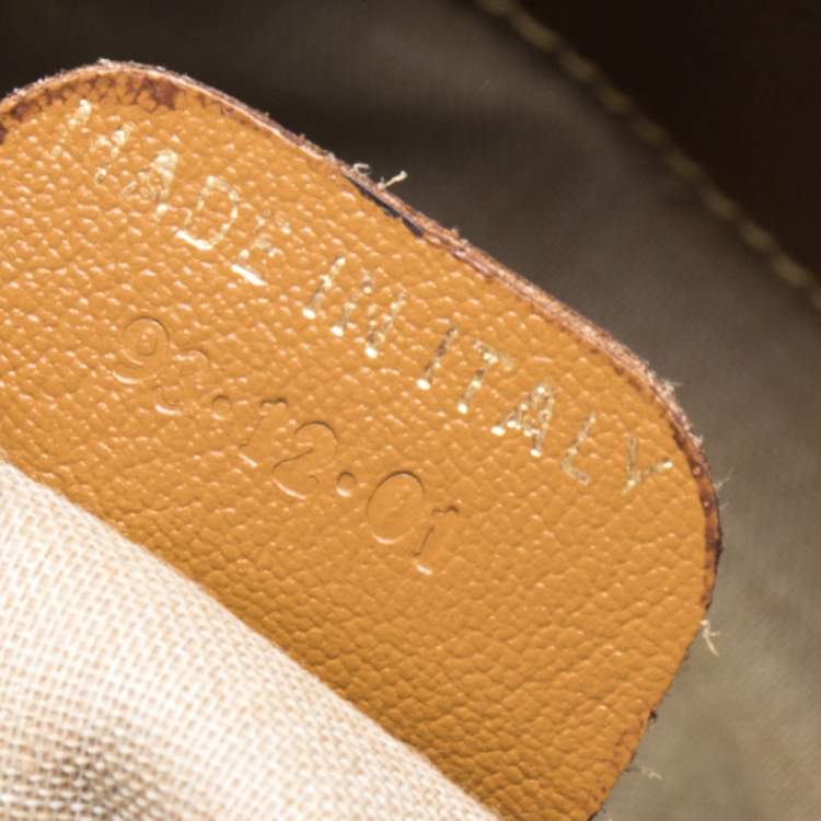 Pre Owned Lancel Brown Leather Drawstring Bucket Bag