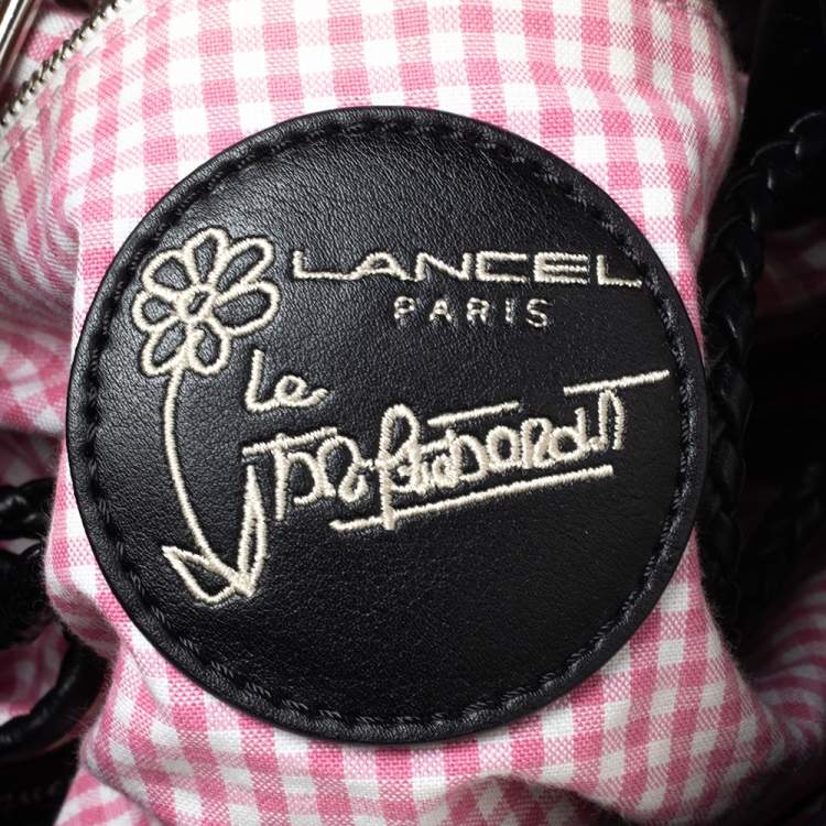 Pre Owned Lancel Black Fabric and Leather Le Brigitte Bardot Hobo
