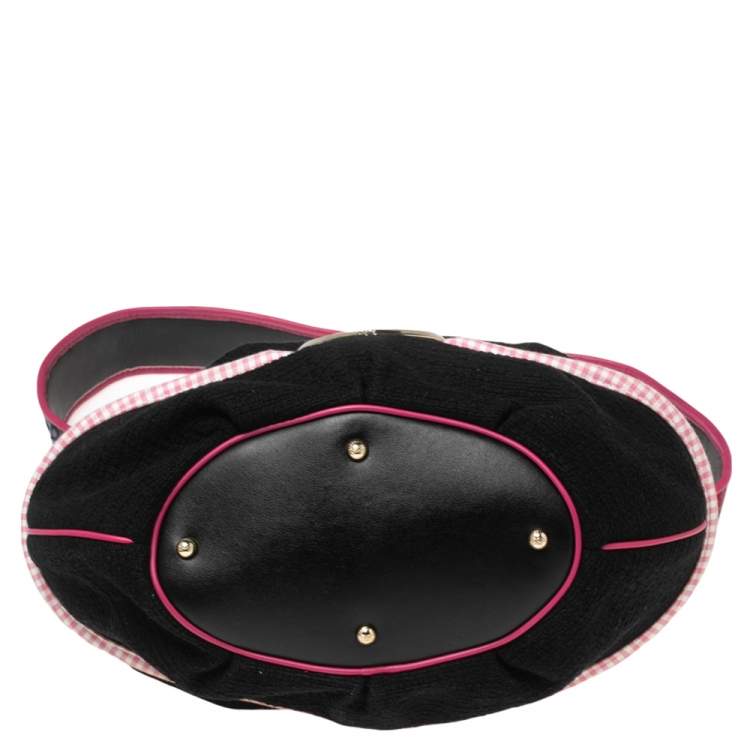 Pre Owned Lancel Multicolor Fabric And Leather Collectible Edition 753 of 888 Bardot Bucket Bag