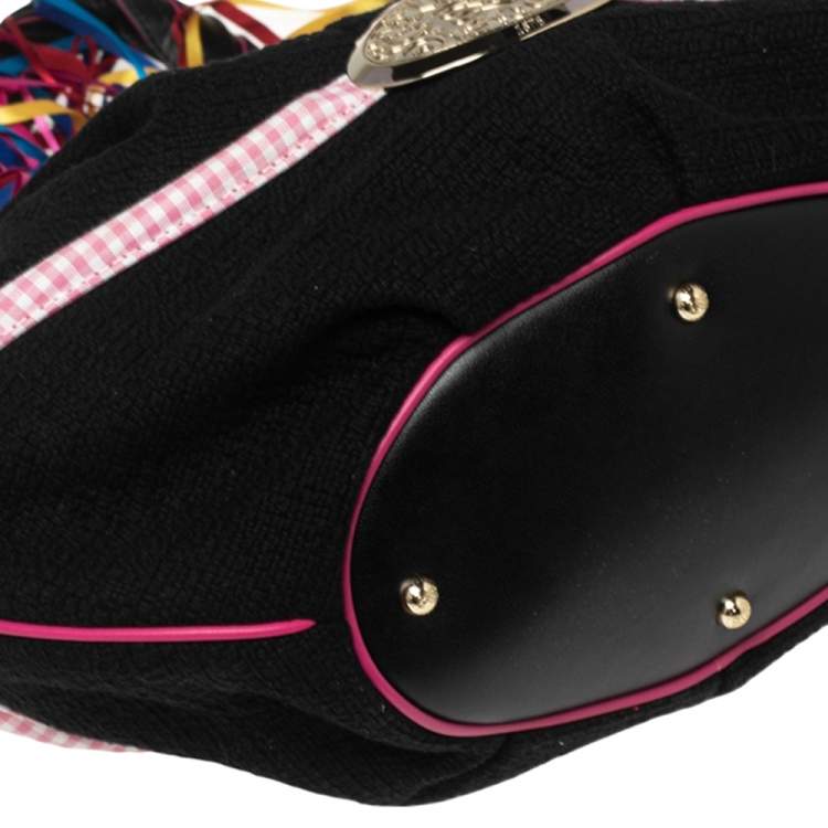 Pre Owned Lancel Multicolor Fabric And Leather Collectible Edition 753 of 888 Bardot Bucket Bag