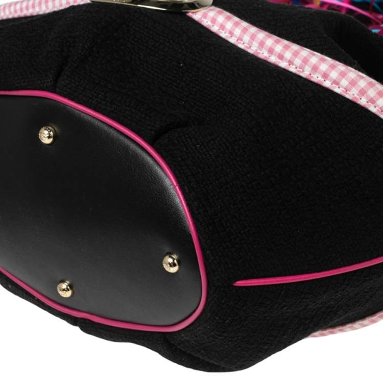 Pre Owned Lancel Multicolor Fabric And Leather Collectible Edition 753 of 888 Bardot Bucket Bag
