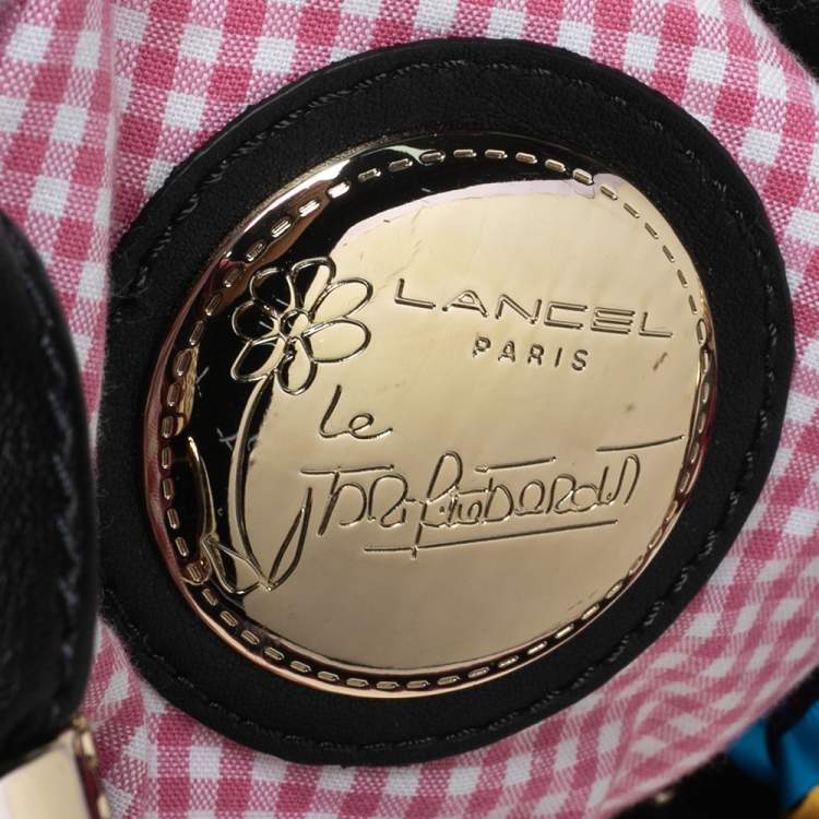 Pre Owned Lancel Multicolor Fabric And Leather Collectible Edition 753 of 888 Bardot Bucket Bag