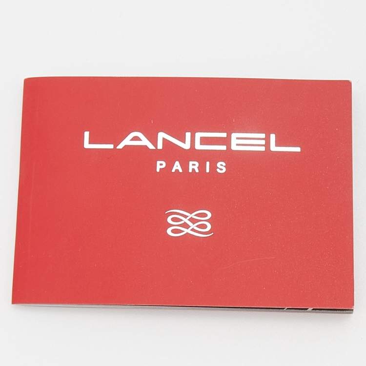Pre Owned Lancel Red Croc Embossed Leather Premier Flirt Bucket Bag
