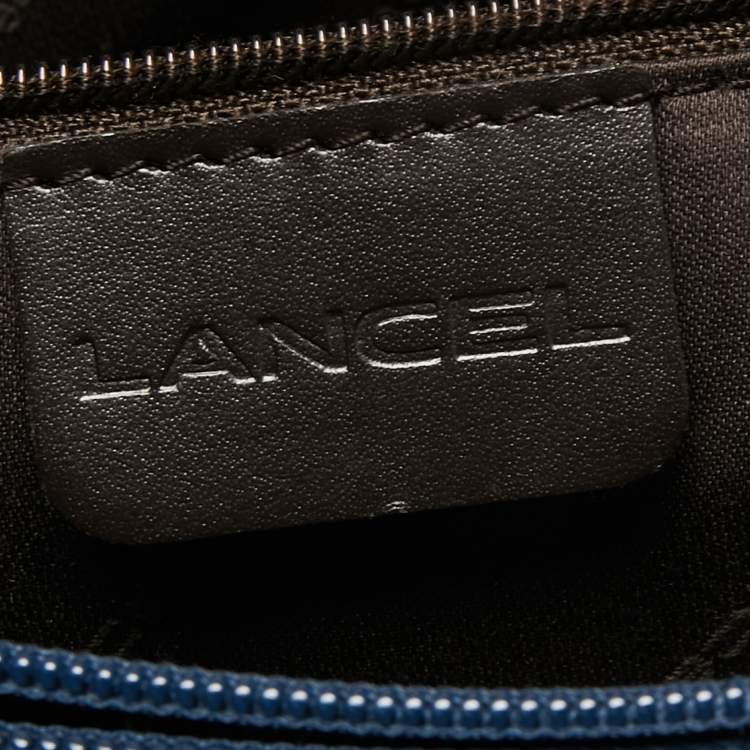 Pre Owned Lancel Blue Leather Shoulder Bag