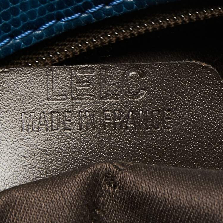 Pre Owned Lancel Blue Leather Shoulder Bag