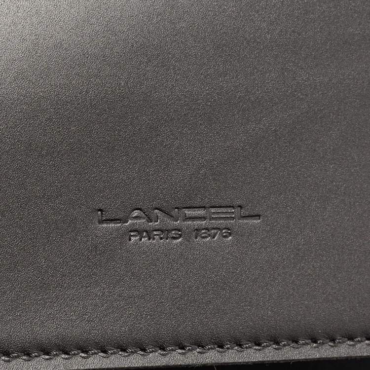 Pre Owned Lancel Black Leather L De Lancel Top Handle Bag
