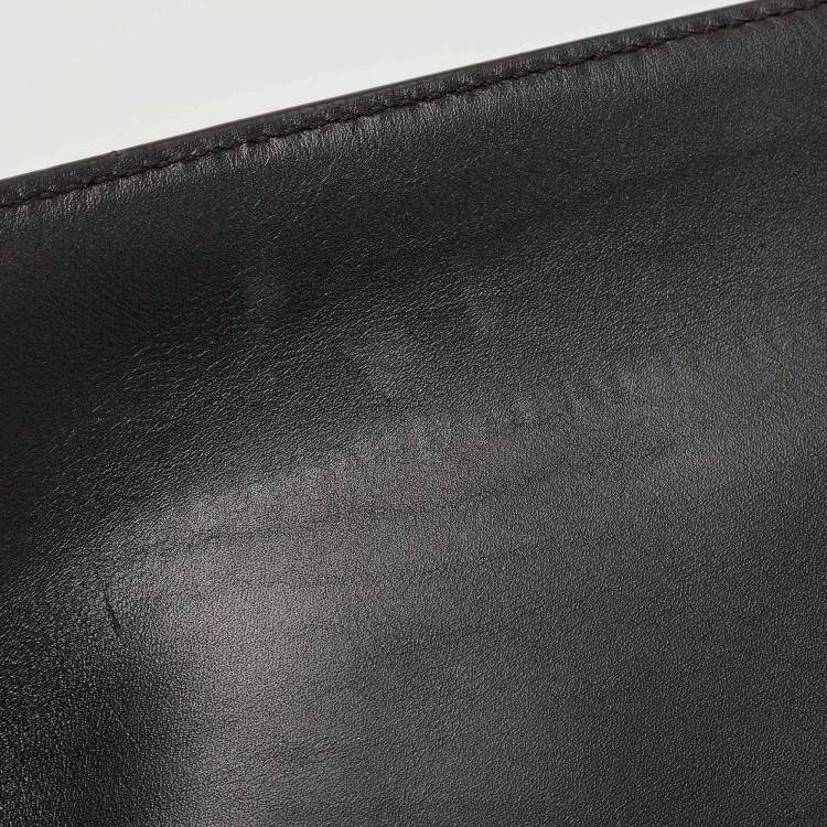 Pre Owned Lancel Black Leather L De Lancel Top Handle Bag
