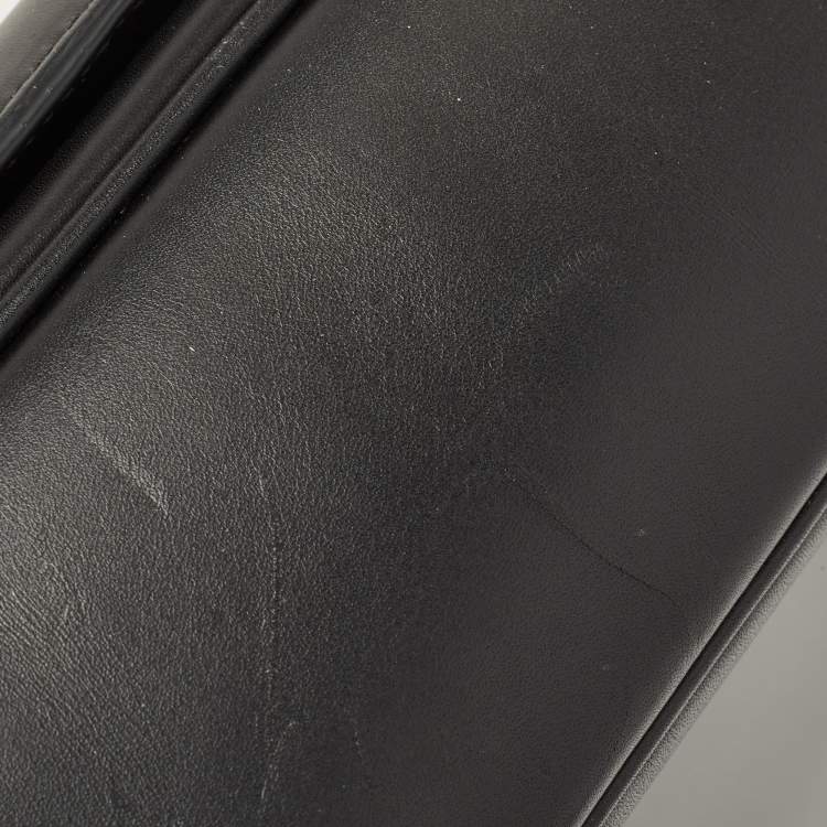 Pre Owned Lancel Black Leather L De Lancel Top Handle Bag