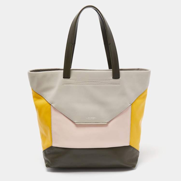 Lancel Multicolor Leather Block Envelope Tote Lancel TLC