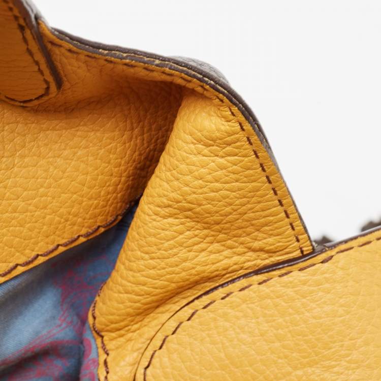 Pre Owned Lancel Brown Leather Premiere Flirt Bucket Bag