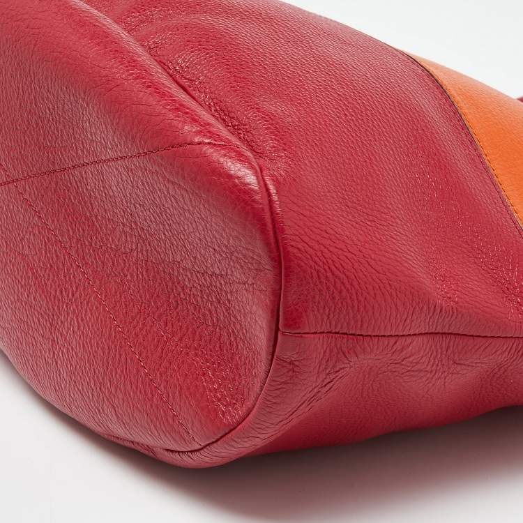 Pre Owned Lancel Multicolor Leather Tote