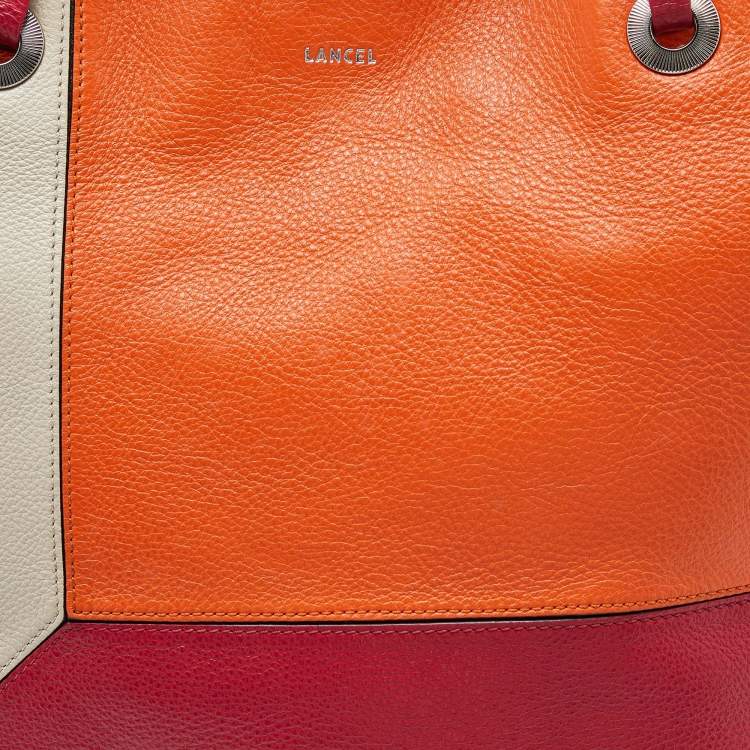 Pre Owned Lancel Multicolor Leather Tote
