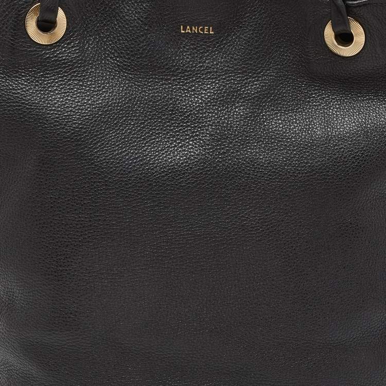 Pre Owned Lancel Black Leather Tote